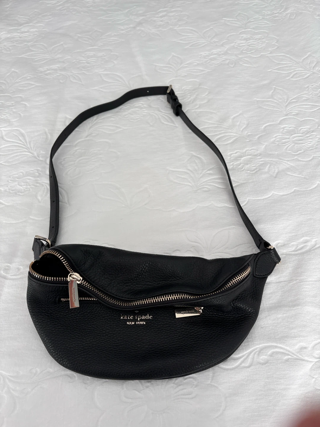 Kate Spade Black Leather Belt Bag