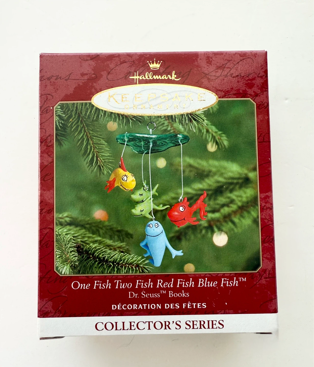 Hallmark Dr. Seuss One Fish Two Fish Red Fish Blue Fish Ornament