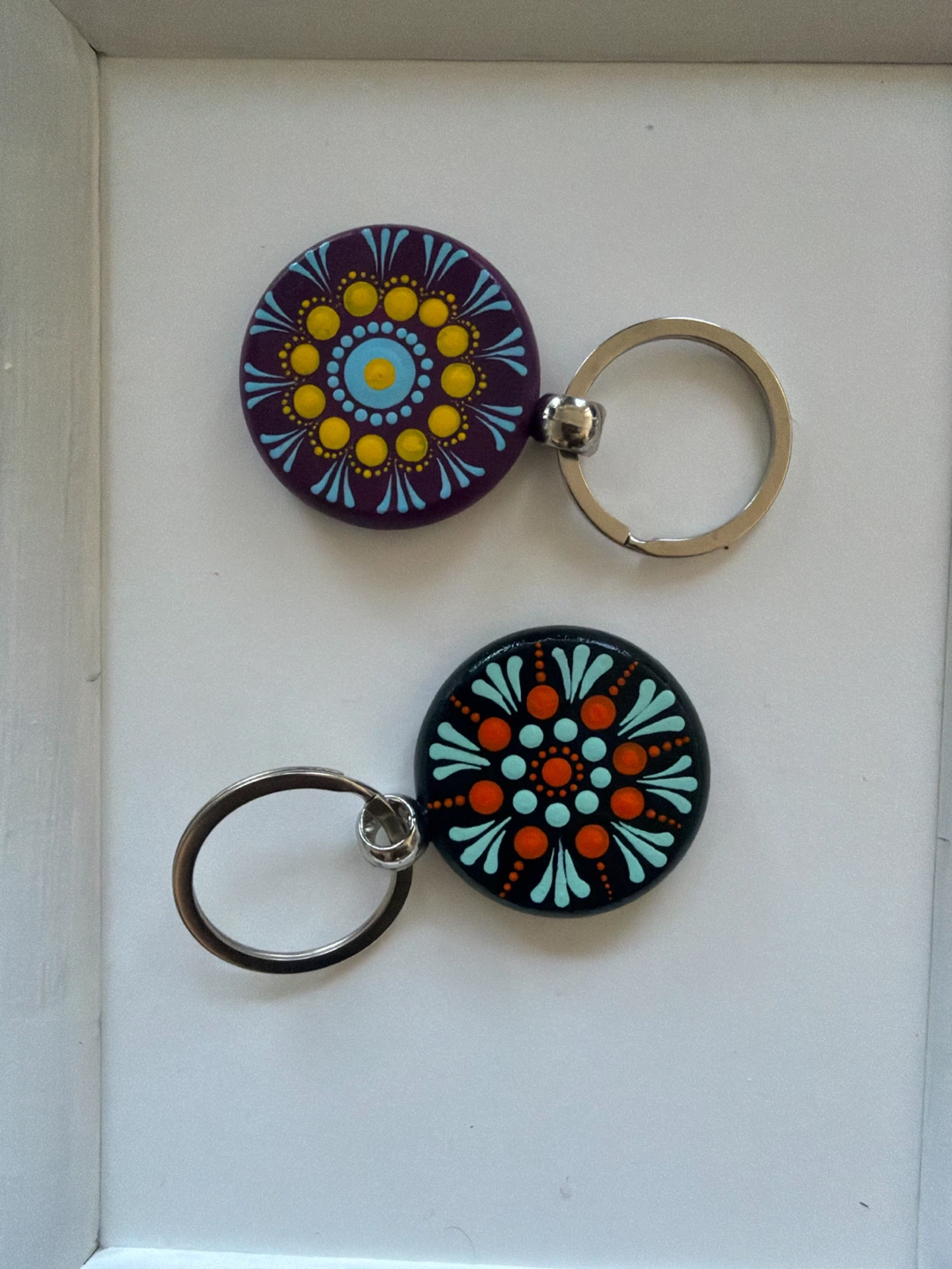 Handmade Mandala Keychains - photo 2