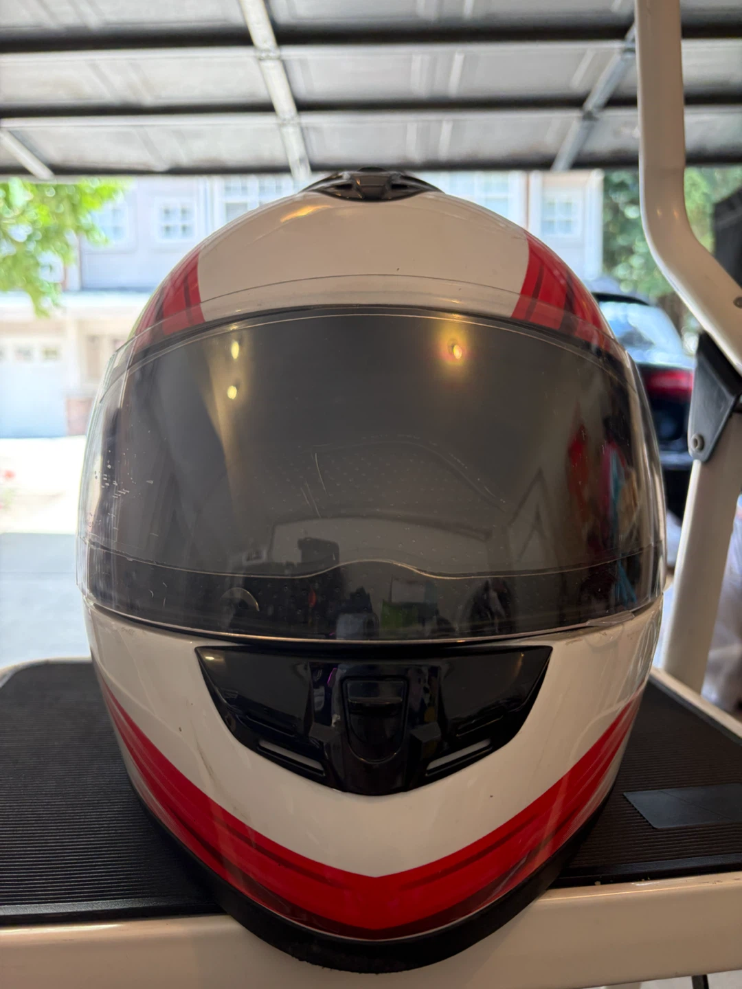 VCAN Sports Motorcycle Helmet with Canadian Flag Design - photo 2