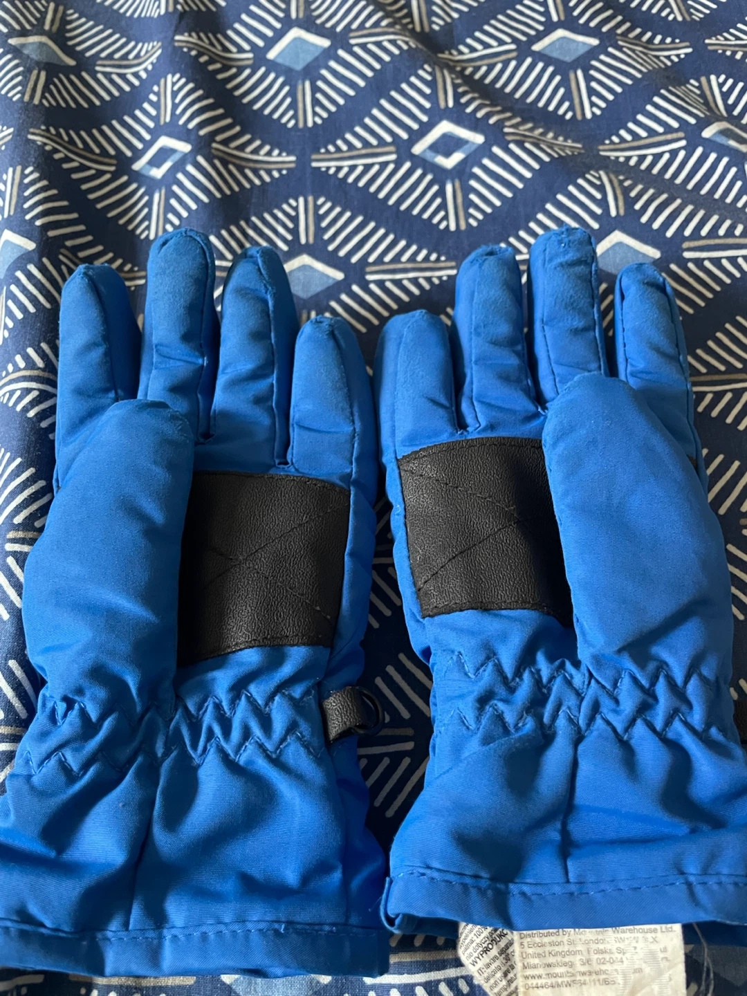 Blue Winter Gloves and Black Neck Warmer - photo 2