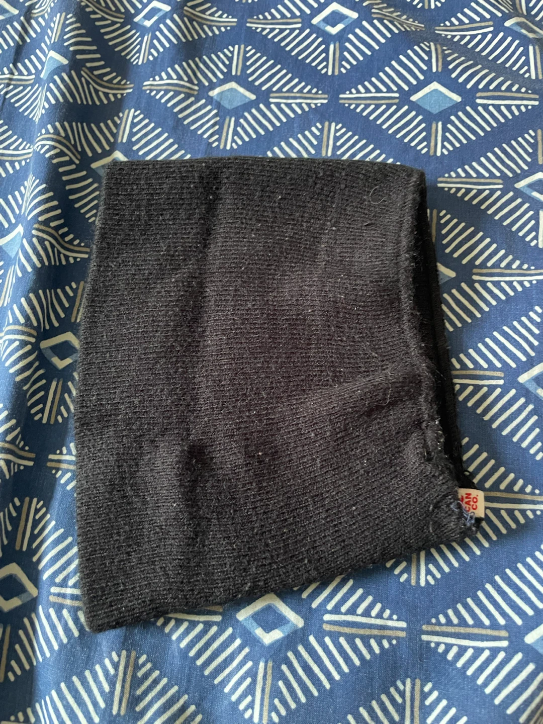 Blue Winter Gloves and Black Neck Warmer - photo 3