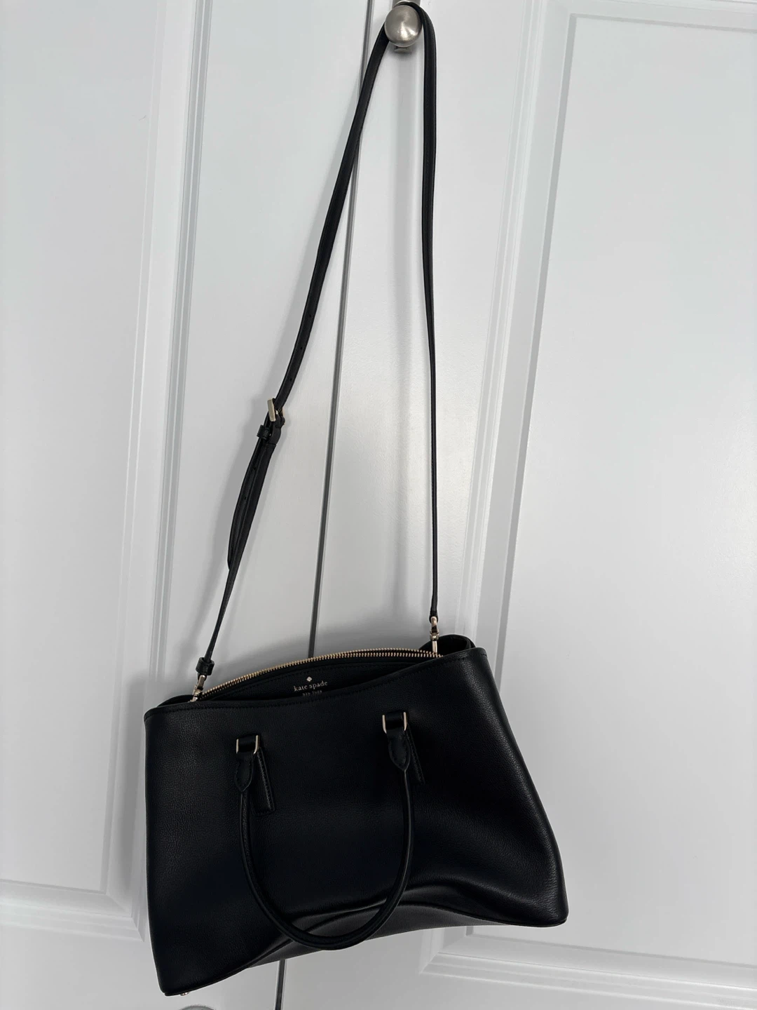 Kate Spade Black Leather Tote Bag