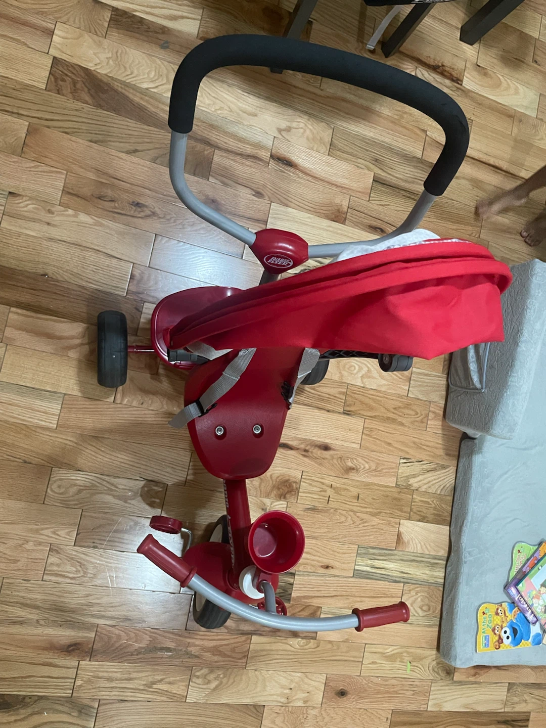 Radio Flyer Red Tricycle with Canopy and Parent Handle