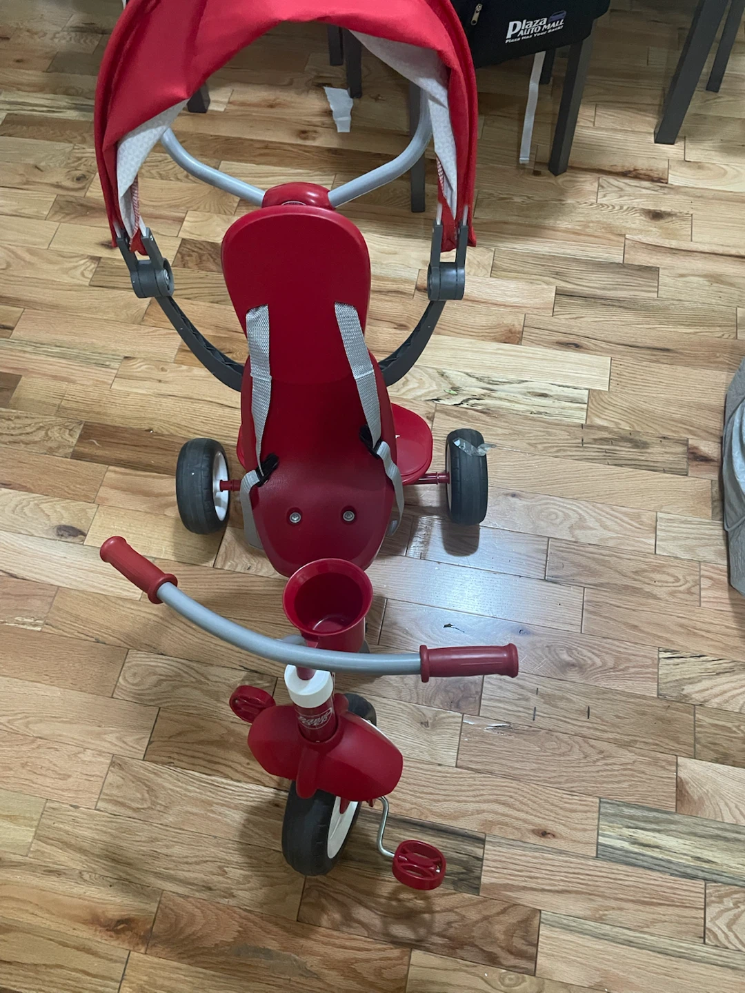 Radio Flyer Red Tricycle with Canopy and Parent Handle - photo 2