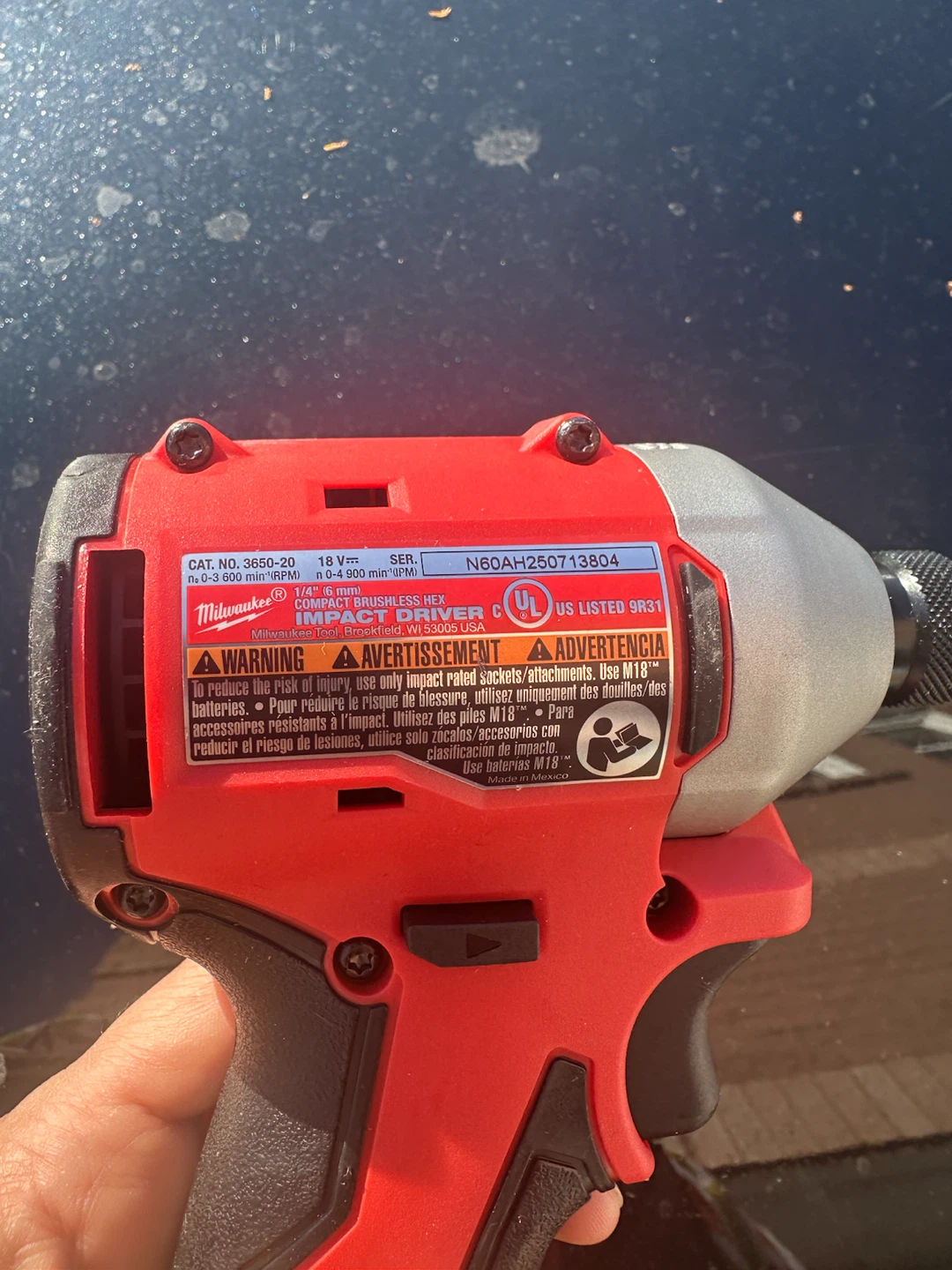 Milwaukee 18V Brushless Impact Driver - photo 2