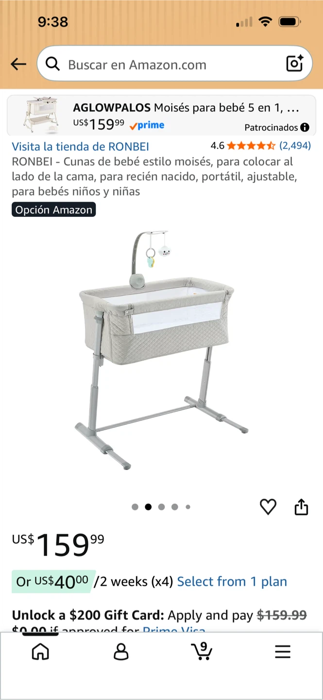 RONBEI Baby Bassinet - photo 2