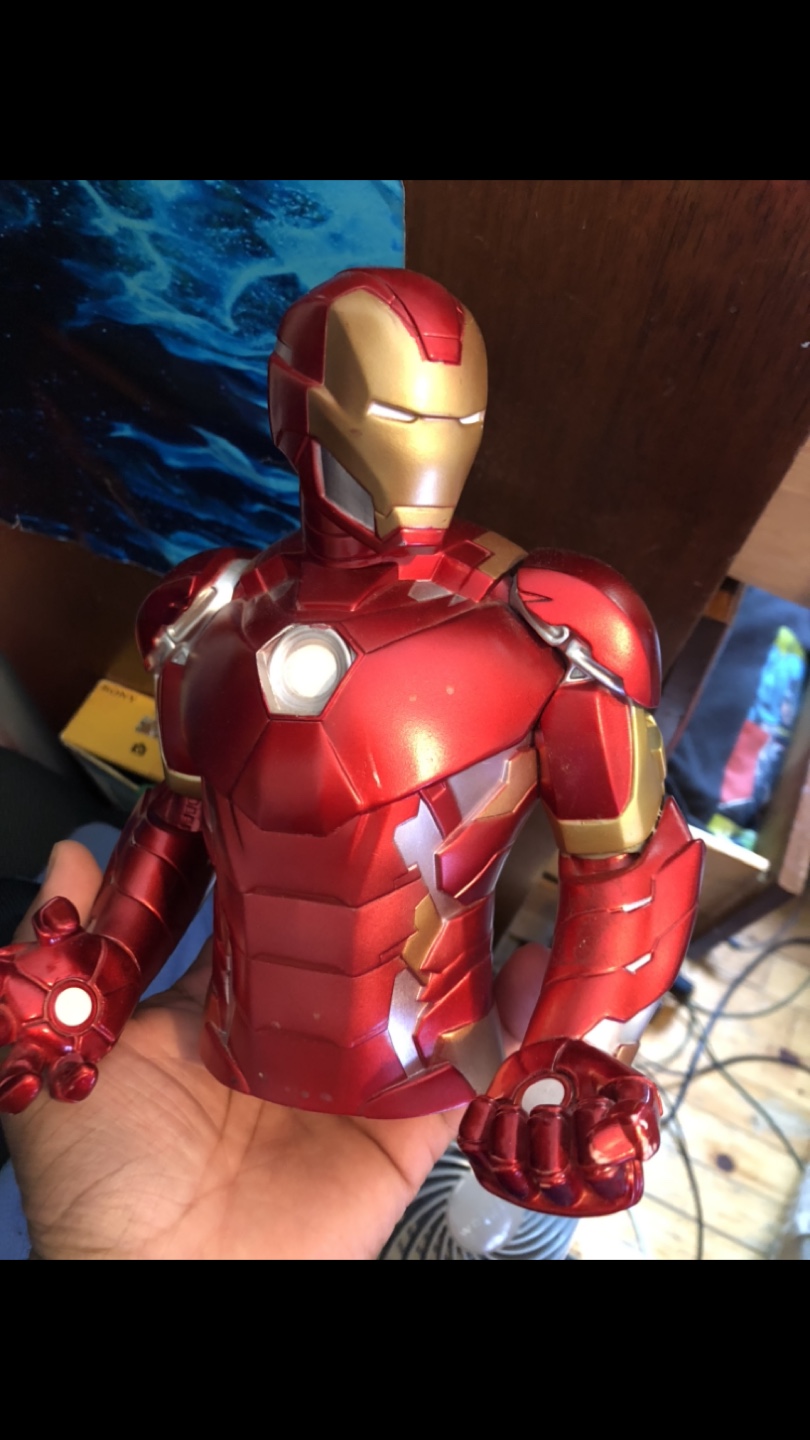 Iron Man Bust Coin Bank