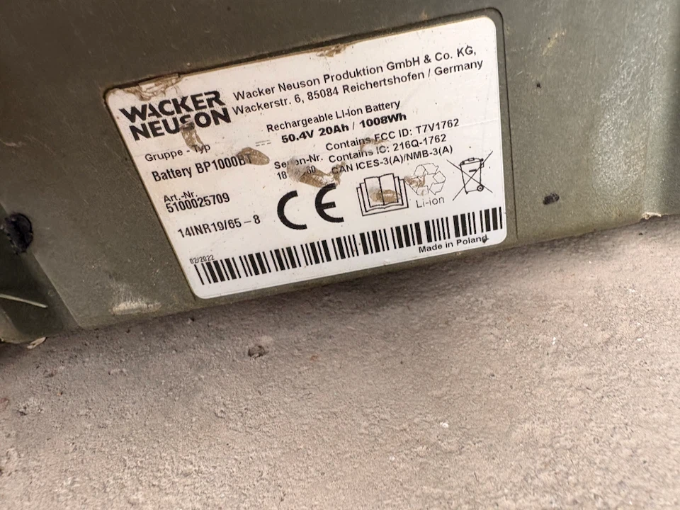 Wacker Neuson BP1000 Rechargeable Li-Ion Battery - photo 2