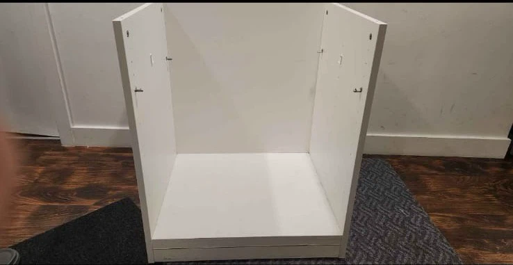 White Loft Bed with Desk and Shelving