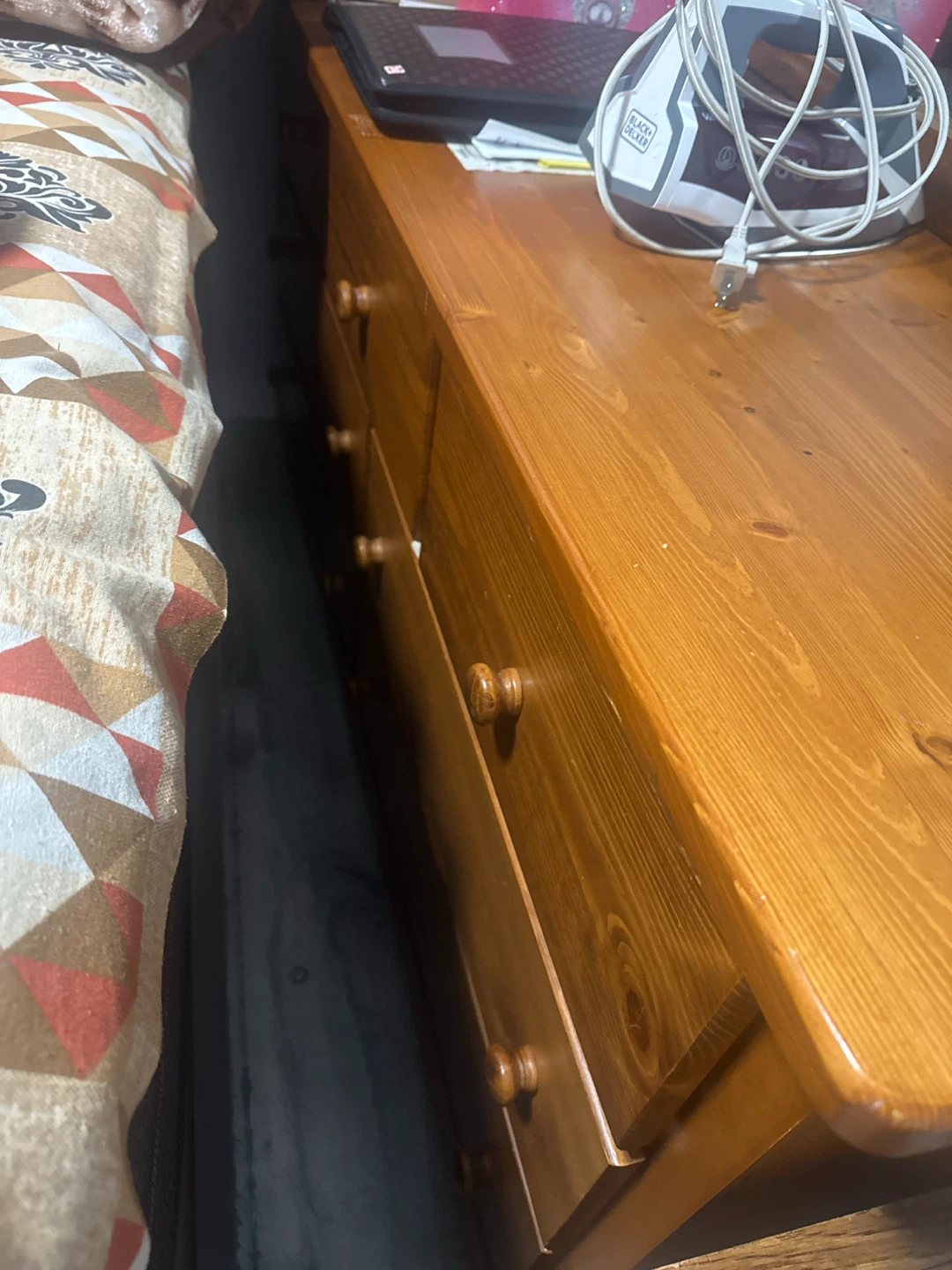 Wooden Dresser with Mirror - photo 2