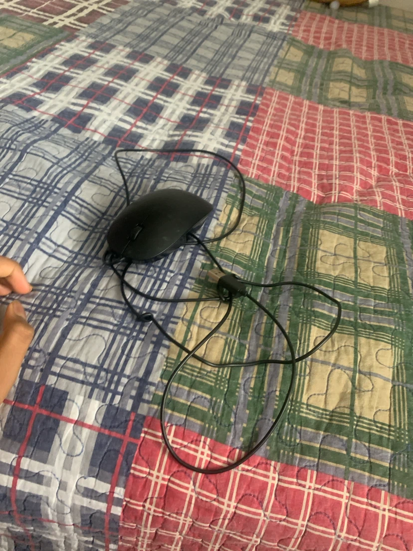Black Wired Computer Mouse - photo 3