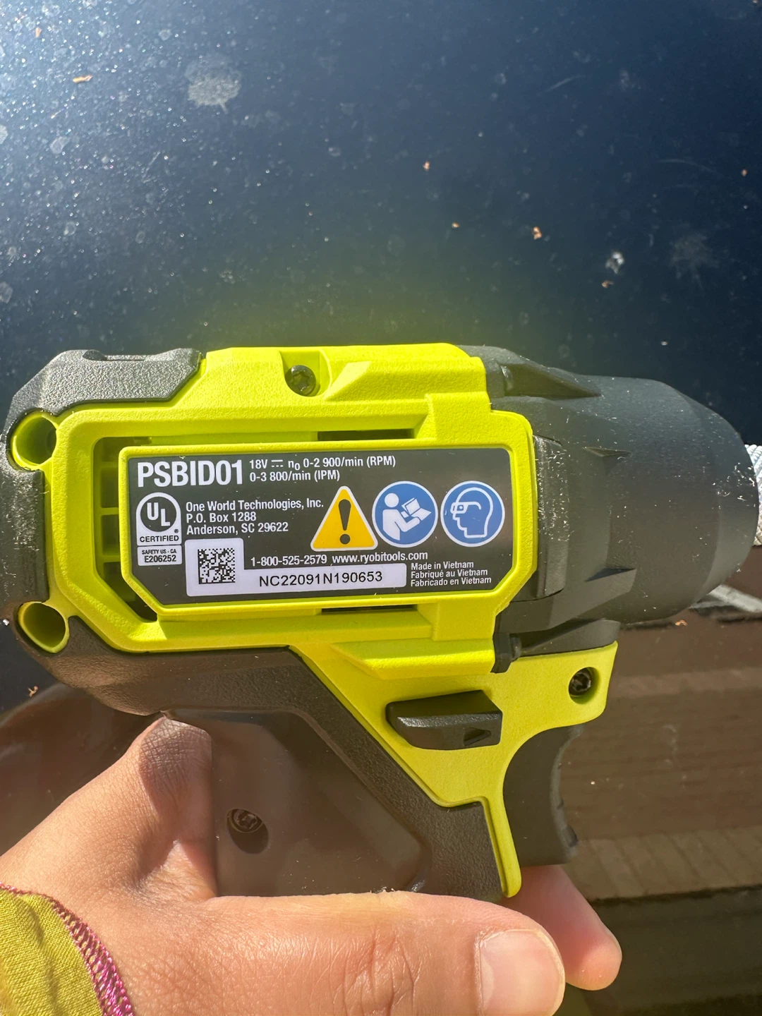 Ryobi ONE+ HP PSBI D01 Impact Driver - photo 2