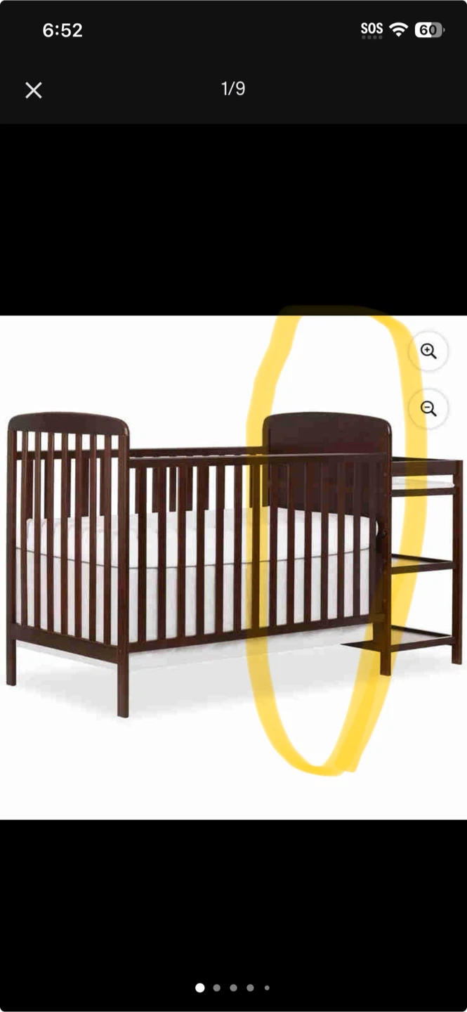 Dream On Me Crib with Changing Table