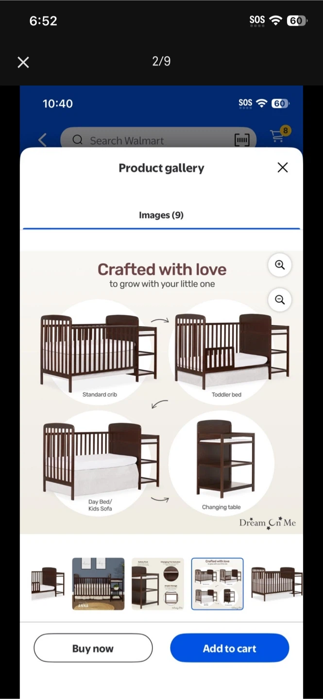 Dream On Me Crib with Changing Table - photo 2