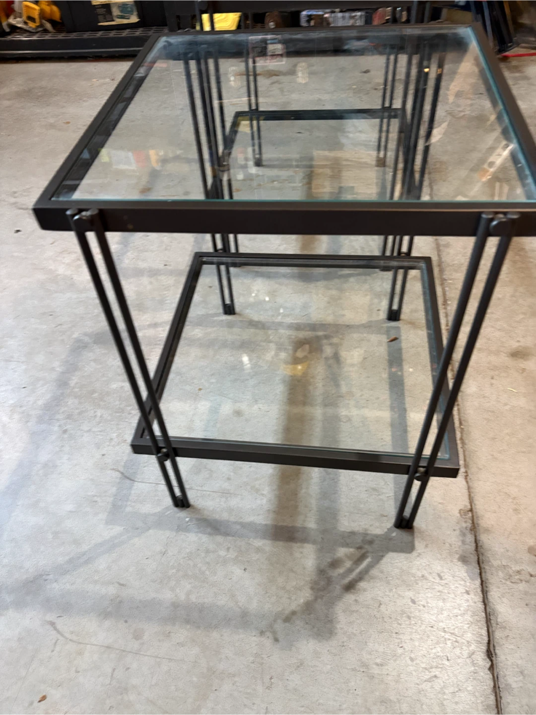 Glass Top End Tables (Set of 2) - photo 2