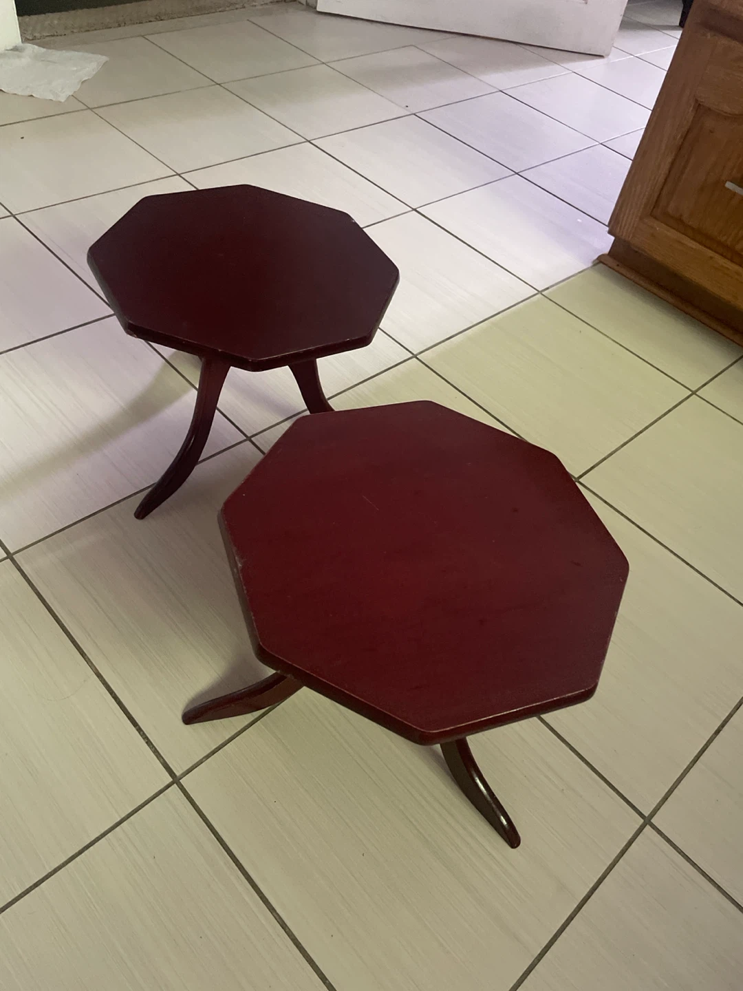 Octagonal Accent Tables (Set of 2)