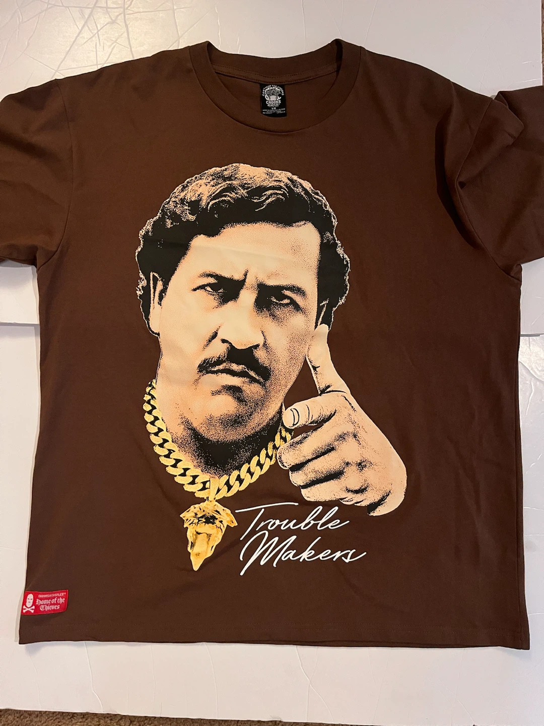 Crooks & Castles Pablo Escobar "Trouble Makers" T-Shirt