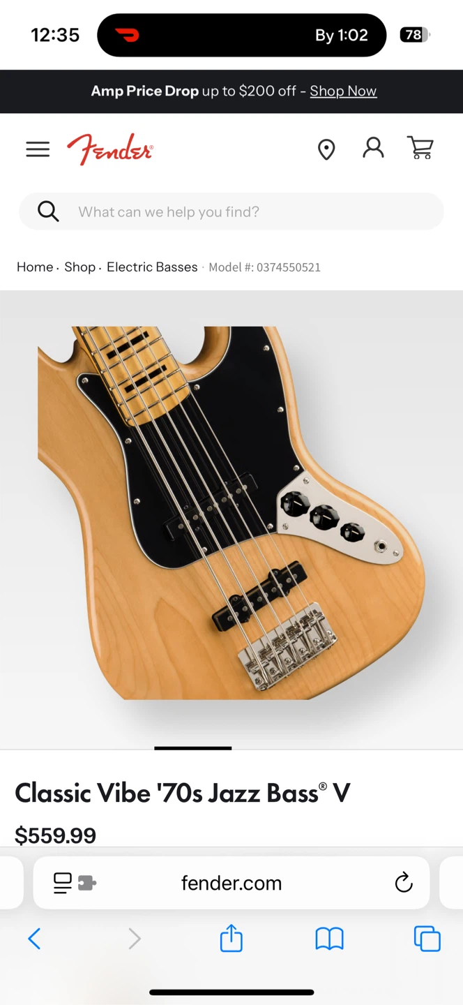 Fender Classic Vibe '70s Jazz Bass V - photo 3
