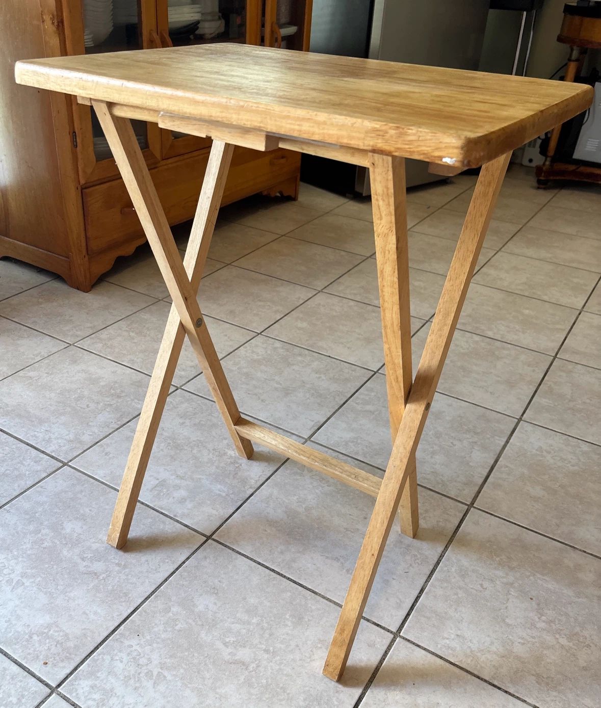 Beautiful Wooden Foldable Tray Table (Made in Thailand)