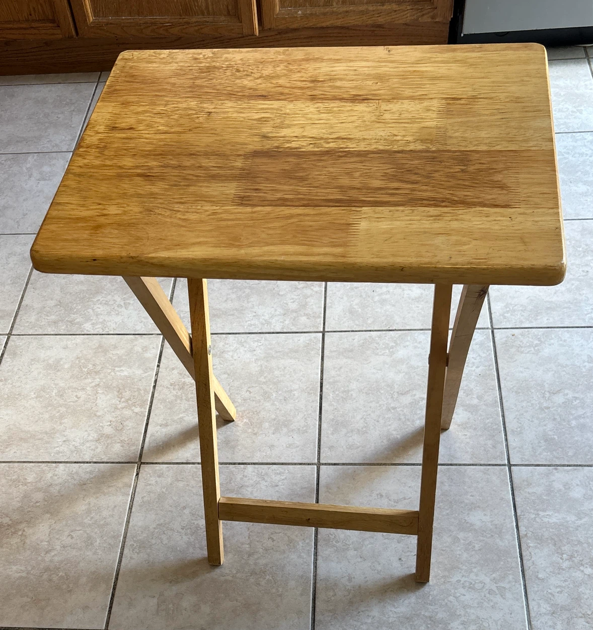 Beautiful Wooden Foldable Tray Table (Made in Thailand) - photo 2