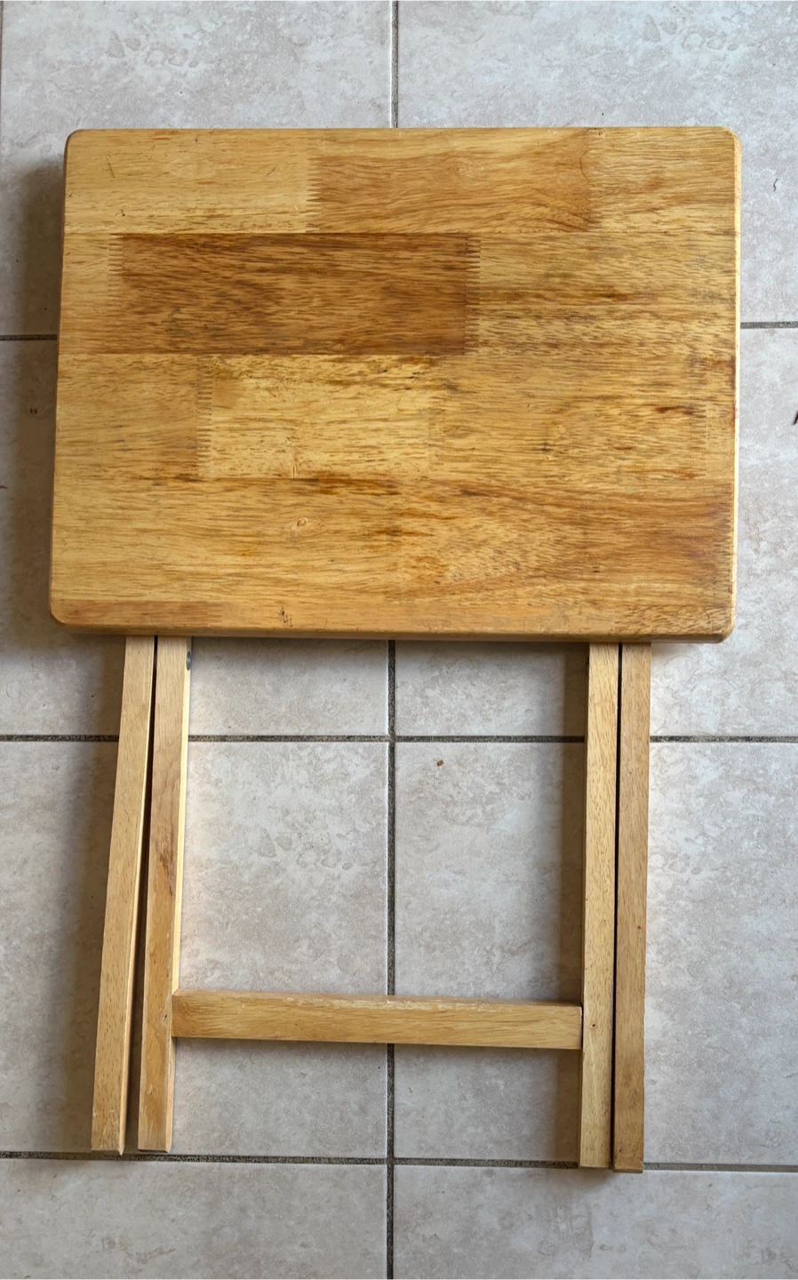 Beautiful Wooden Foldable Tray Table (Made in Thailand) - photo 3