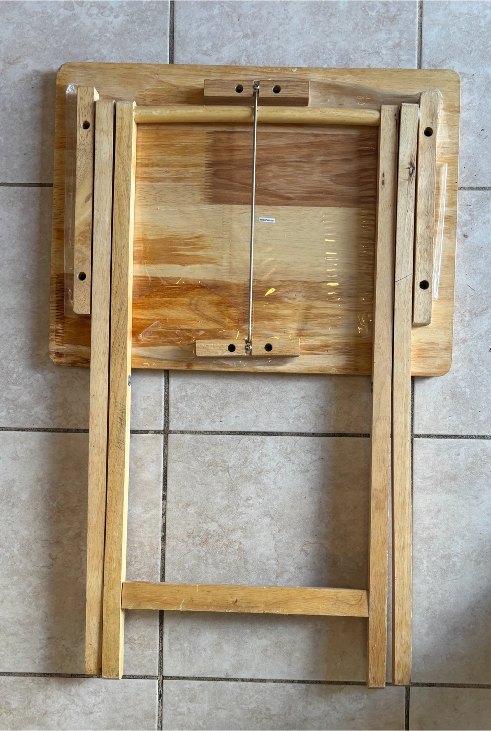 Beautiful Wooden Foldable Tray Table (Made in Thailand) - photo 4