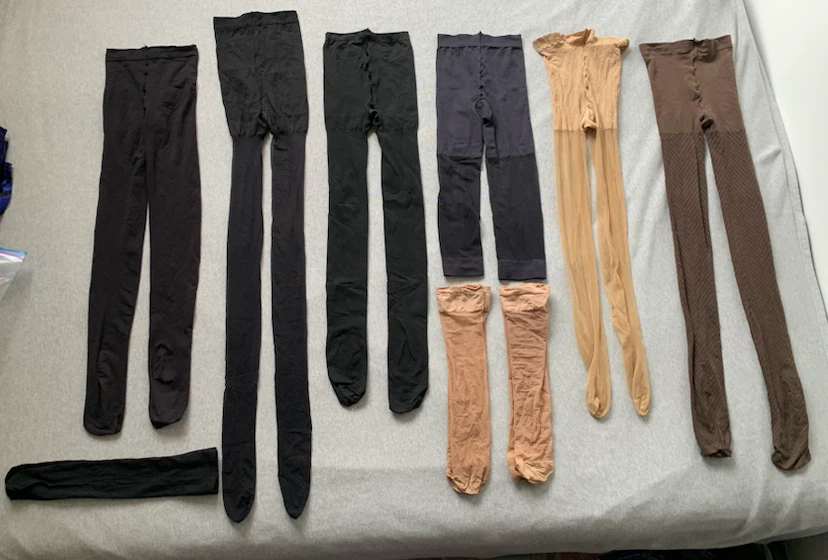 Assorted Small Size Hosiery and Tights Bundle (9 pairs)
