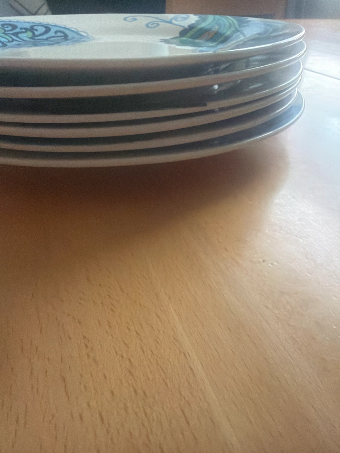 Set of 6 Plates with Paisley Design - photo 2