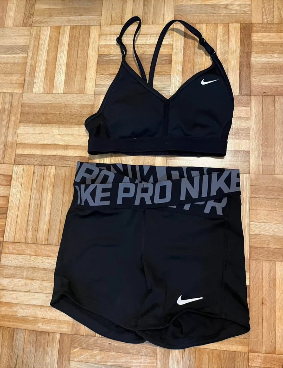 Nike Pro Sports Bra & Shorts Set
