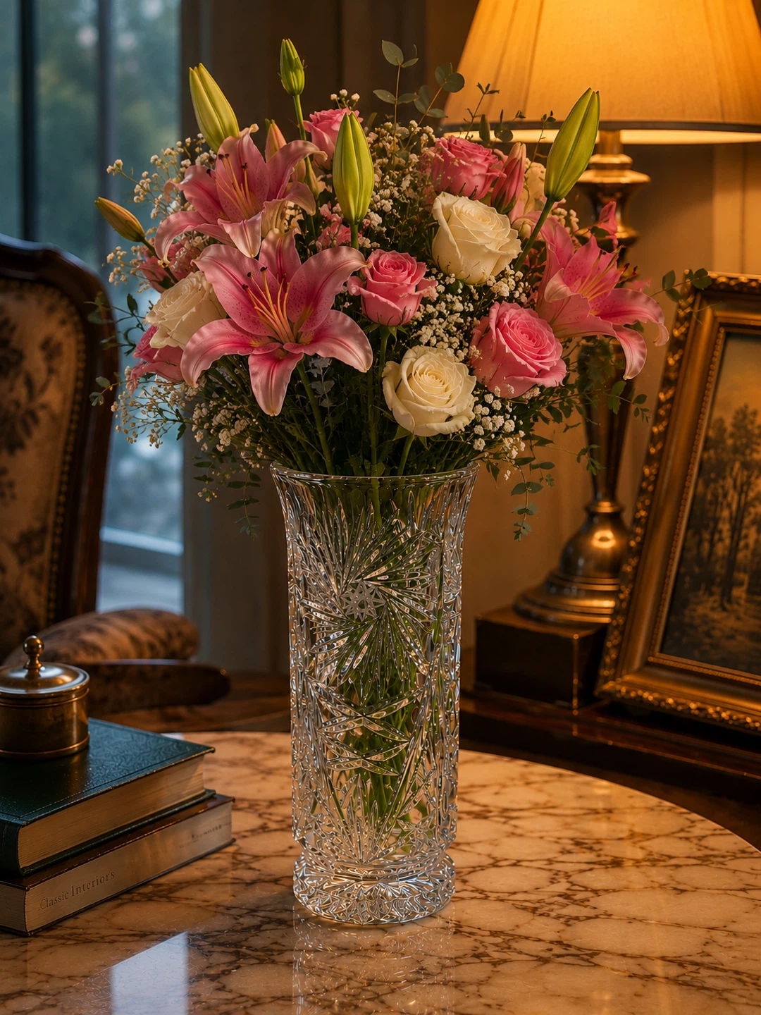 Elegant Cut Crystal Vase – Like New - photo 2