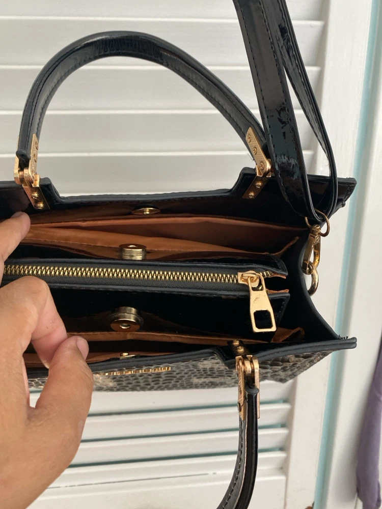 Danbaoly Faux Snakeskin Handbag - photo 2