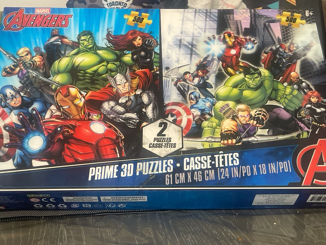 Marvel Avengers Prime 3D Puzzles (2 Pack, 500 Pieces Each)
