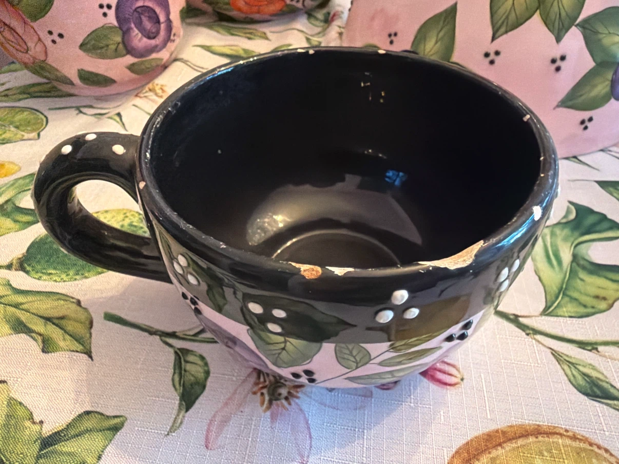 Ganz Pink Floral Ceramic Tea Set - photo 4