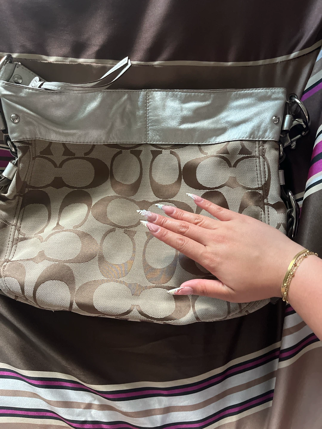 Y2K Coach Signature C Monogram Hobo Bag - photo 3