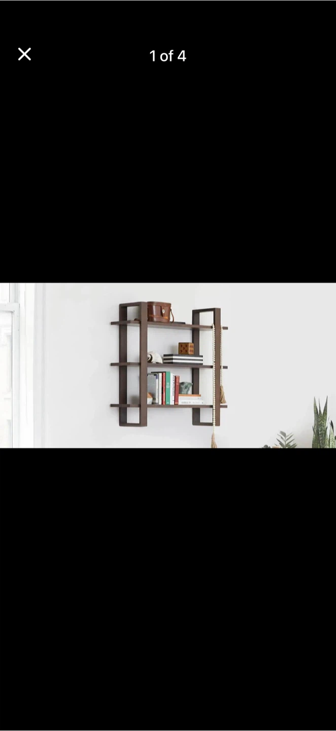 Walmut Wall Shelf, Single Unit