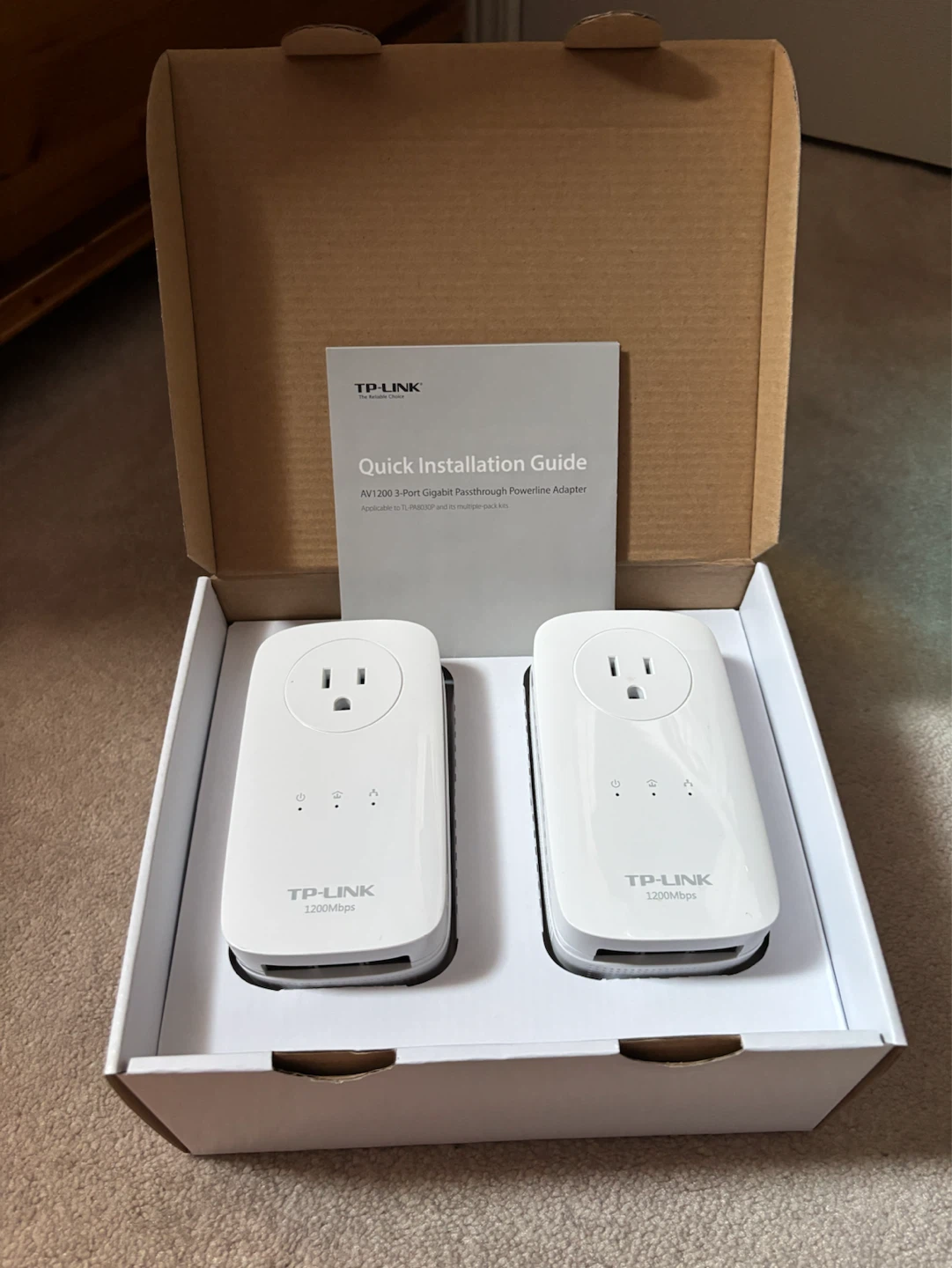 TP-Link AV1200 Passthrough Powerline Ethernet Starter Kit - photo 5