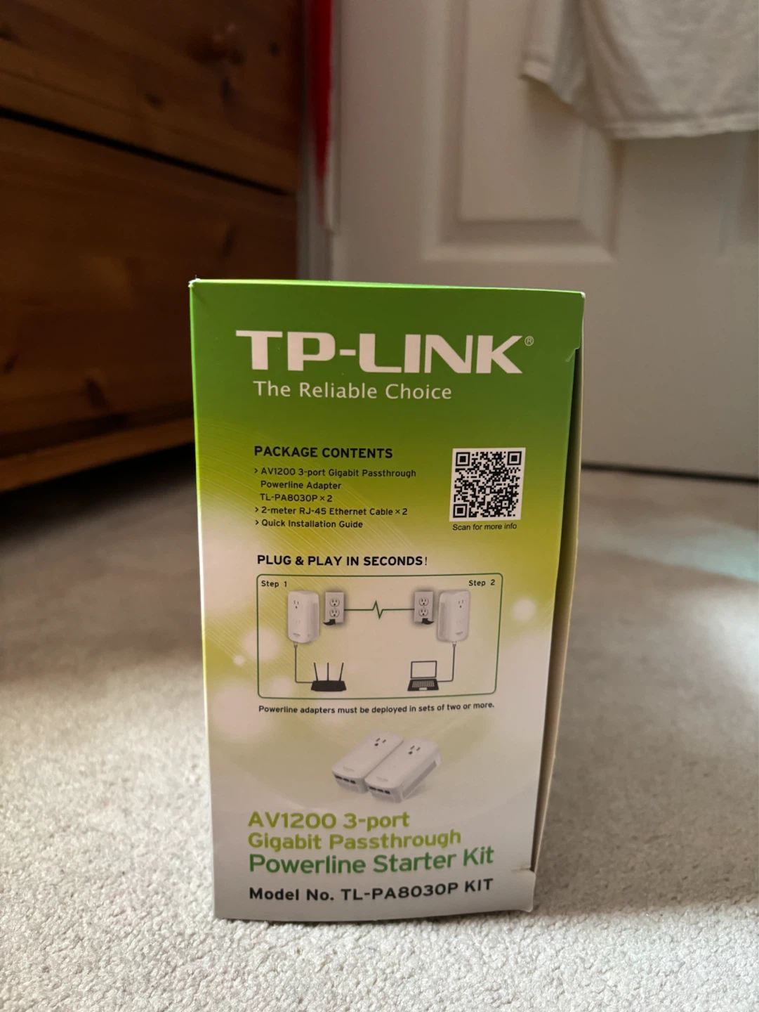 TP-Link AV1200 Passthrough Powerline Ethernet Starter Kit - photo 3