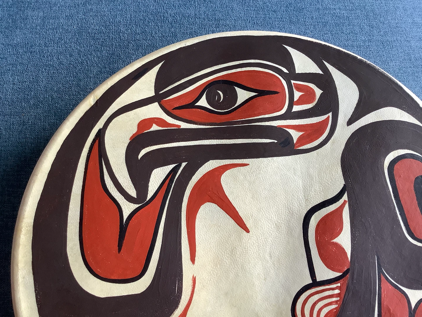 Indigenous Hooped Drum Haida Style NW Coast 🐞 - photo 3