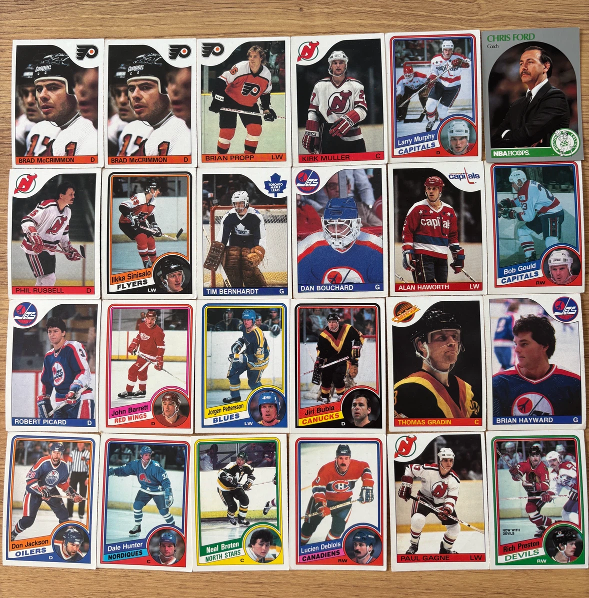 Hockey trading cards (pack #8, 20 cards)