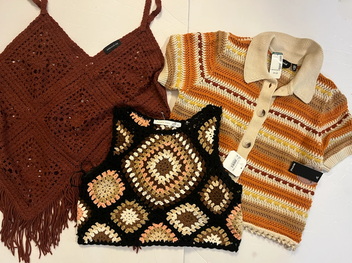 Crochet Tank Tops Bundle set of 3