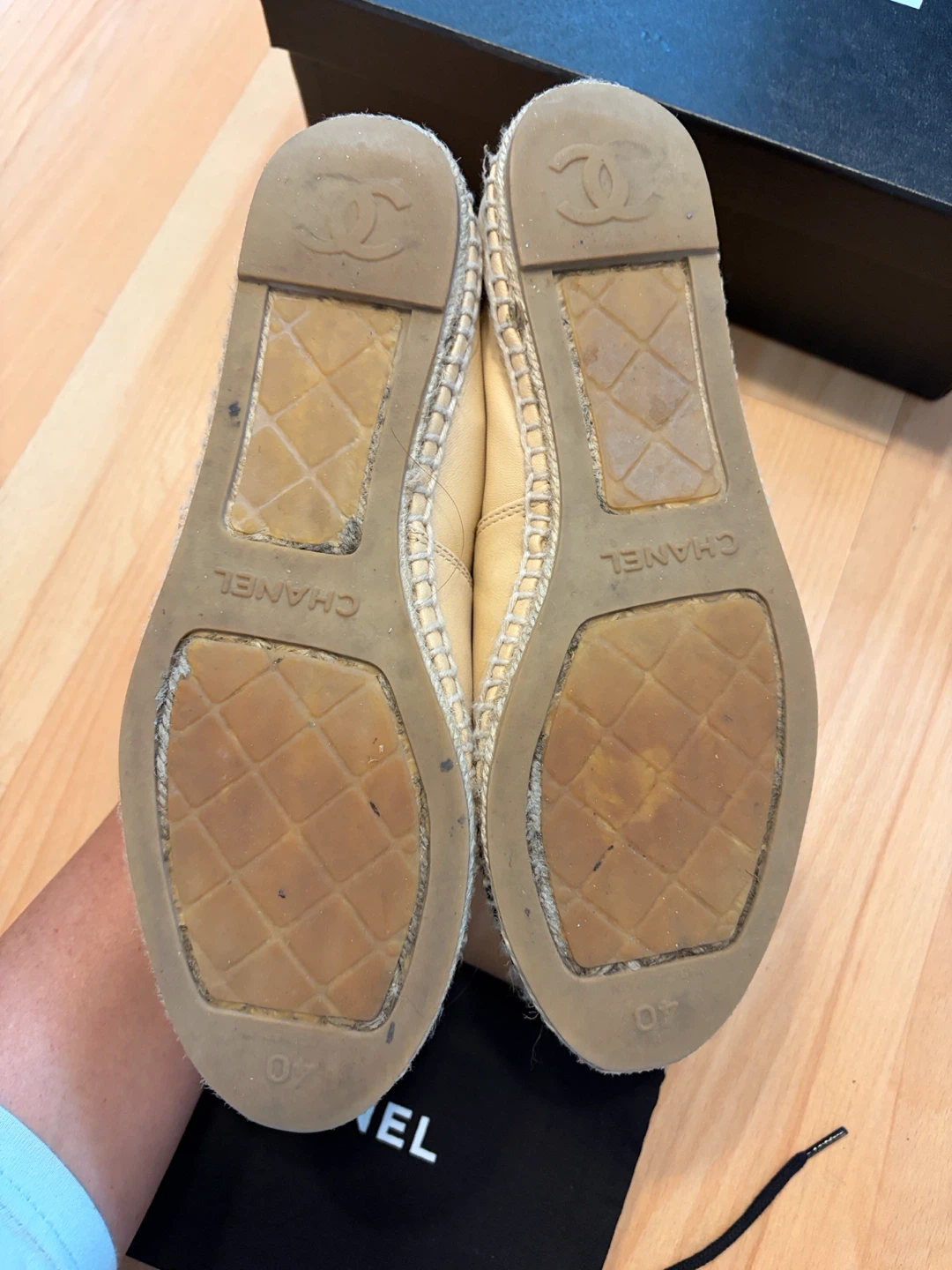 Chanel Espadrille Flats Size 40 - photo 3