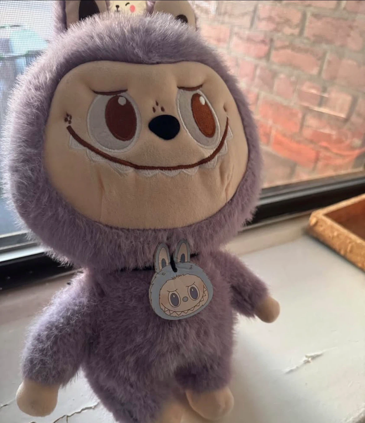 Purple Fluffy Monster Plush Toy