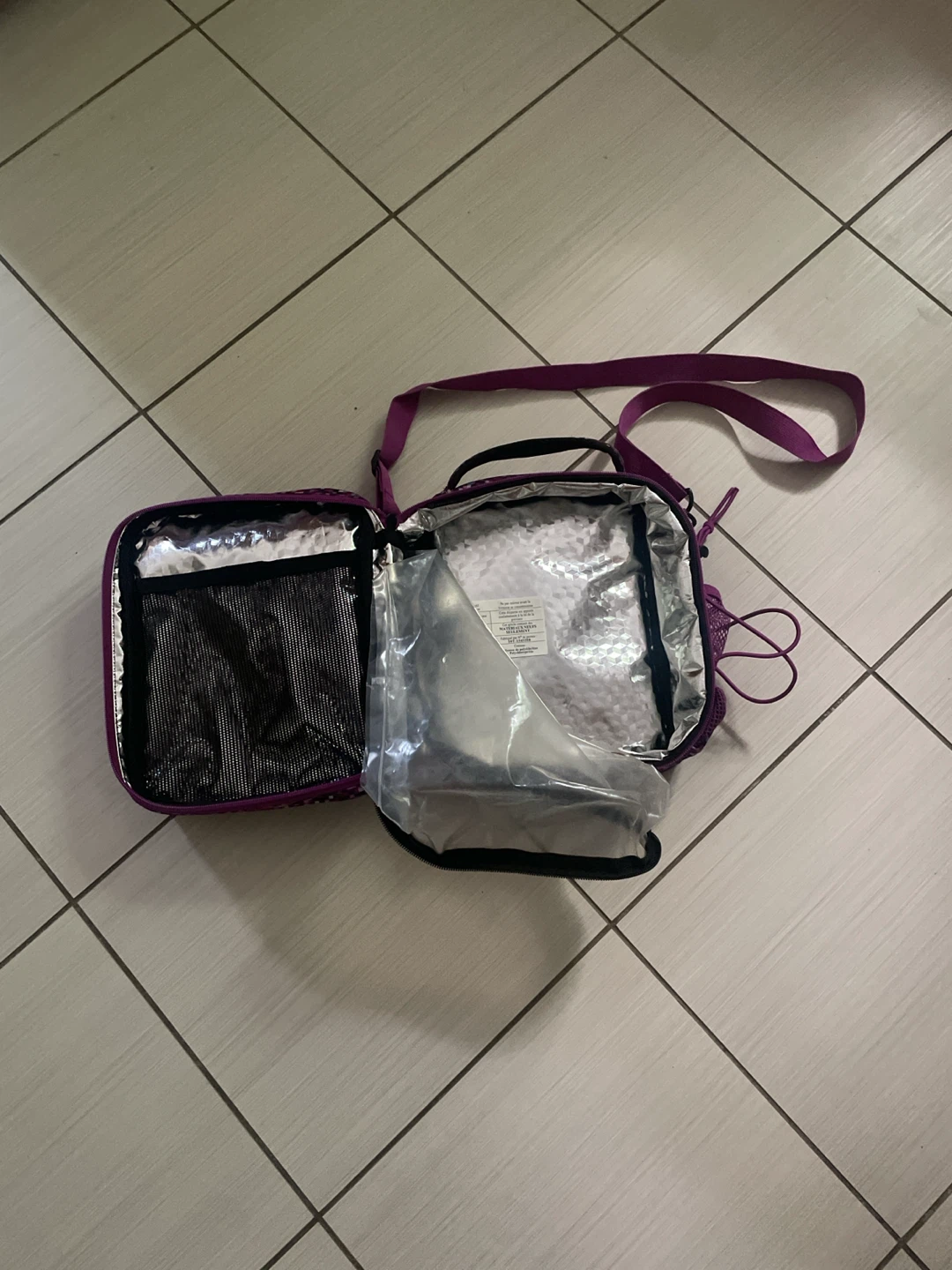 Roots Insulated Lunch Bag Purple Pixel Design - photo 2