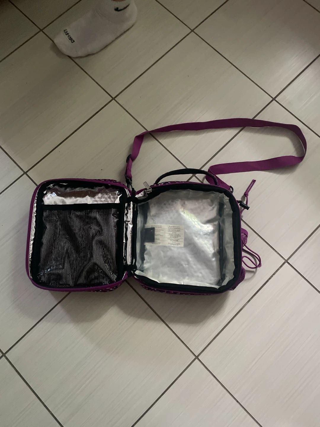 Roots Insulated Lunch Bag Purple Pixel Design - photo 3