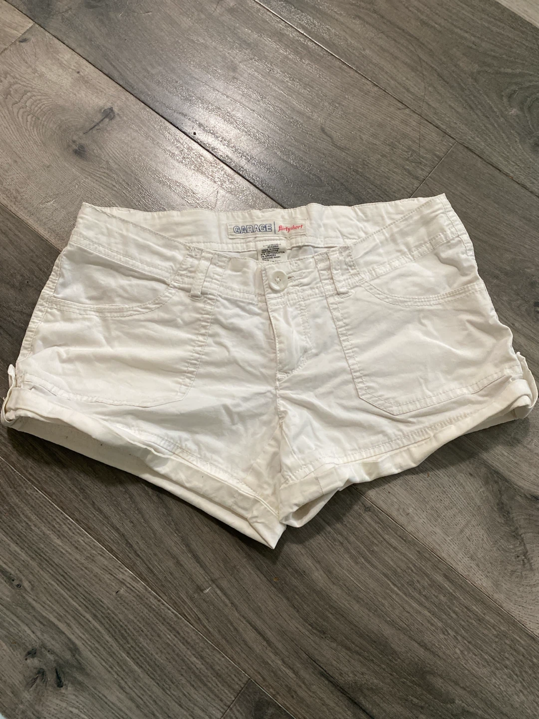 Garage Women's White Flirty Shorts