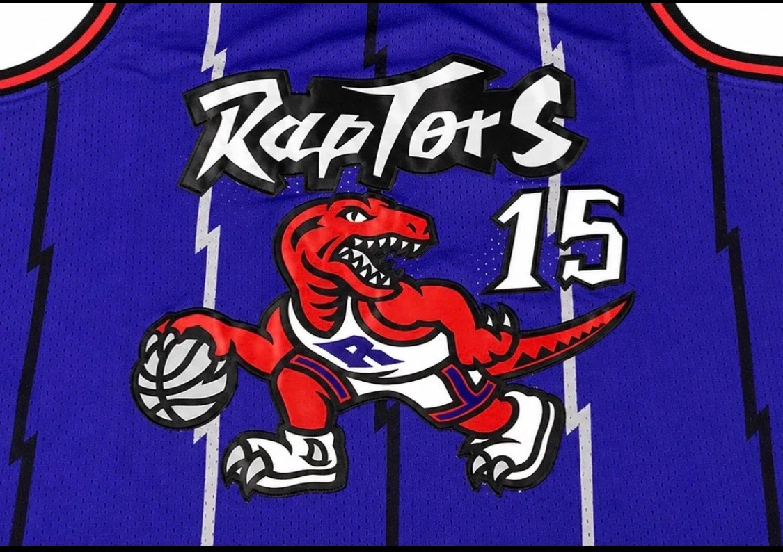 Toronto Raptors Jersey Vintage Carter#15 Size Large & Medium New - photo 3