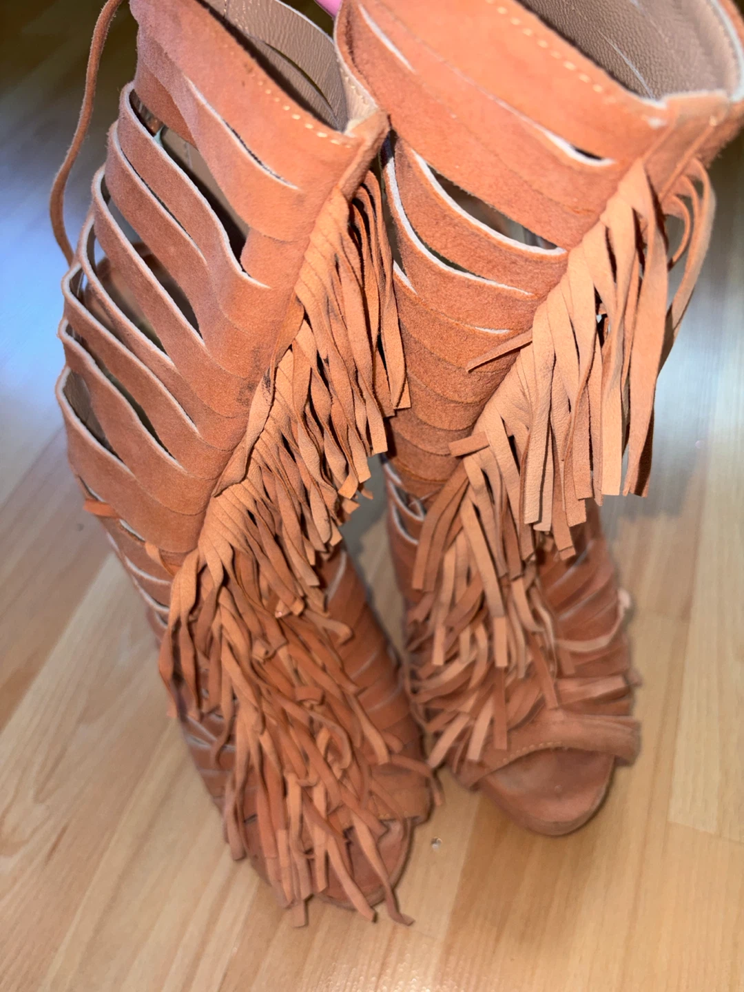 Christian Louboutin Suede Fringe Heels - photo 4