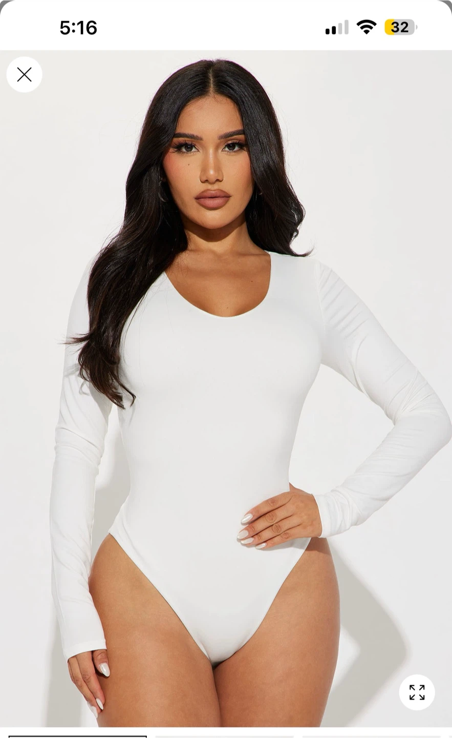Long Sleeve Scoop Neck Bodysuit