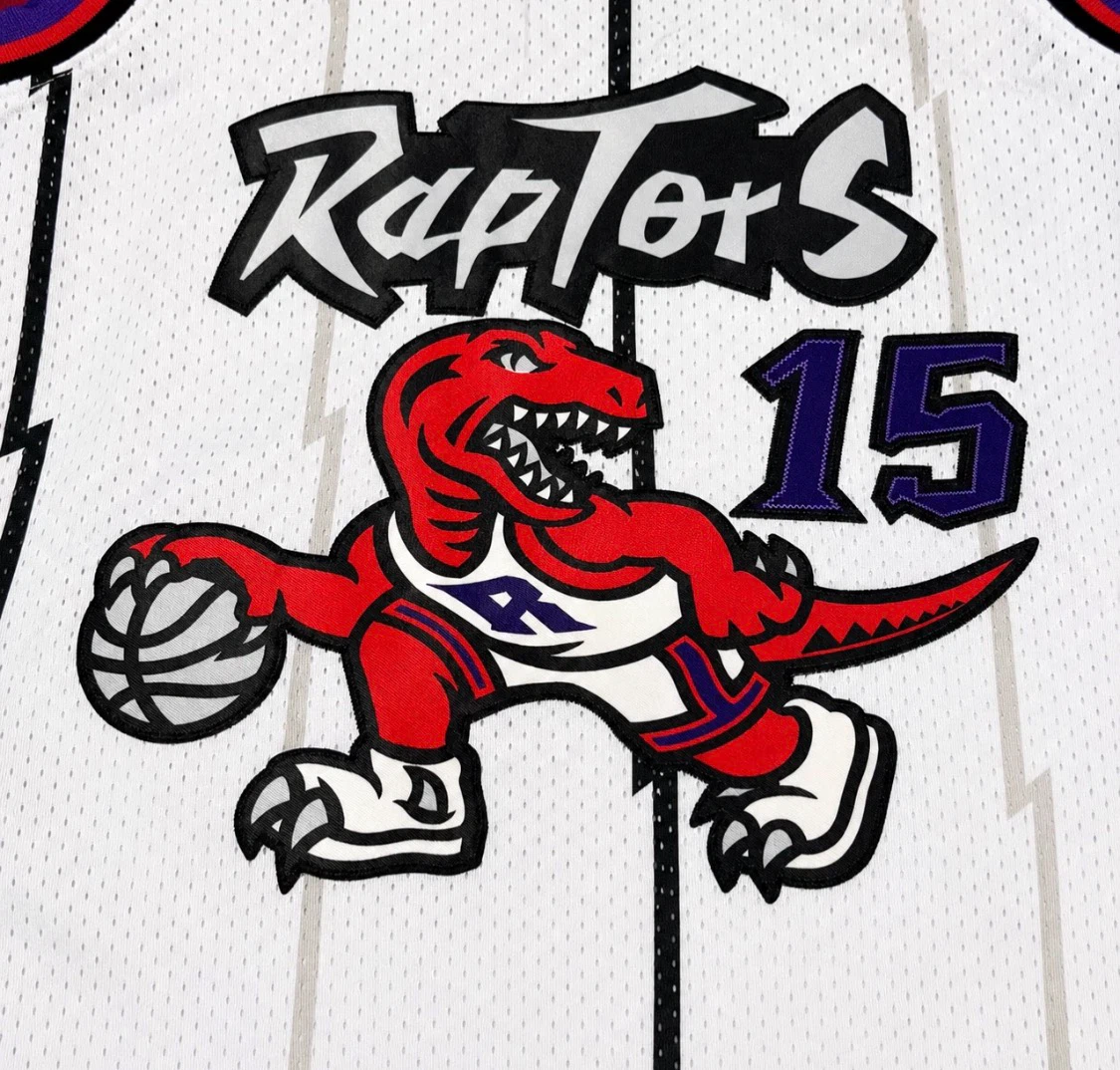 Toronto Raptors Jersey Vintage Carter#15 Size Large & Medium New - photo 3